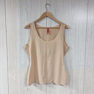 SPANX 10039R Seamless Power Tank Shapewear Adj Straps Soft Nude